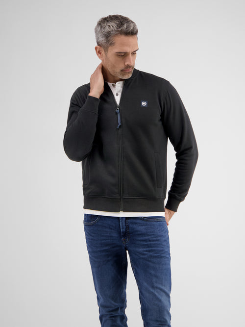 Lerros Sweatjacke mit Collegekragen Lerros Sweatjacke mit Collegekragen
