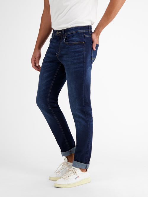 Lerros BAXTER 5-Pocket-Denim im Used-Look, RELAXED FIT, blue im Angebot