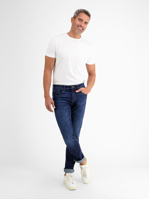 Lerros BAXTER 5-Pocket-Denim im Used-Look, RELAXED FIT, blue im Angebot