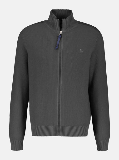 Lerros Leichte Strickjacke für Herren mit schmaler Rippstruktur Günstiger Verkauf