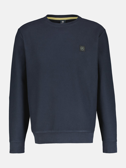 Lerros Herren Sweatshirt in weicher, vorgewaschener Strukturqualität Online