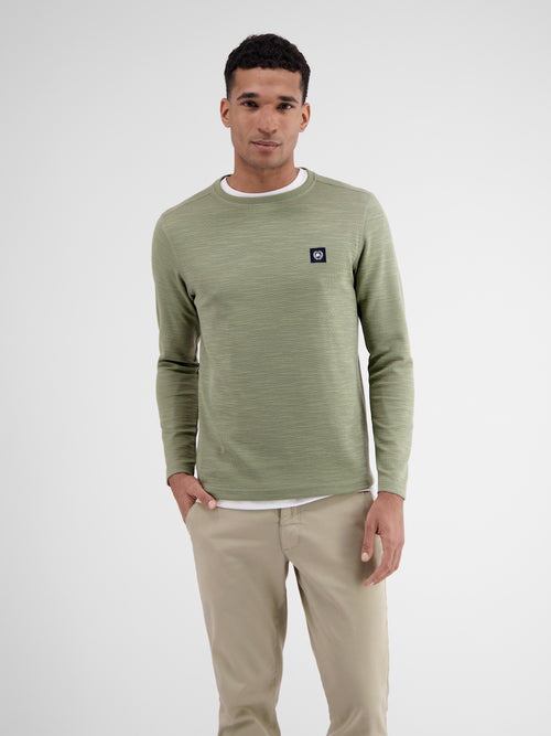 Lerros Herren Langarmshirt in Strukturqualität