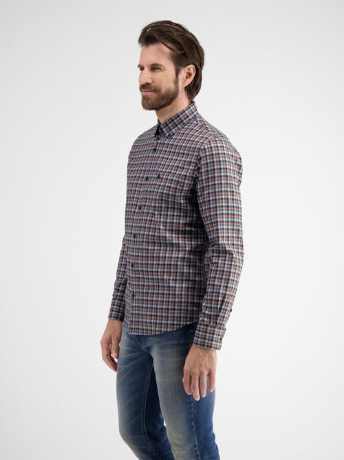 Lerros Kariertes Herrenhemd mit Button-down-Kragen Schlussverkauf