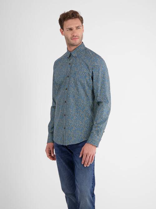 Lerros Poplinhemd mit floralem Minimalprint Online