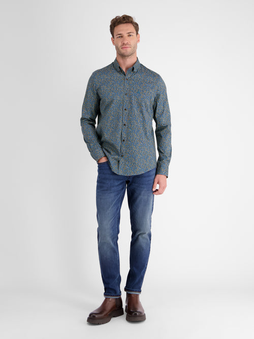 Lerros Poplinhemd mit floralem Minimalprint Online