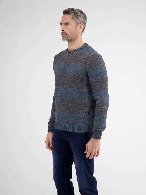 Lerros Strickpullover in Melange-Streifenoptik Hotsell