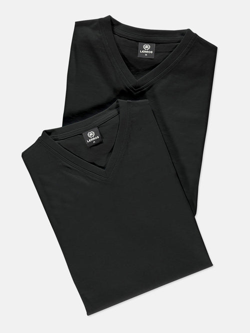 Lerros V-Neck Doppelpack Herren T-Shirt in Premium Baumwollqualität Outlet