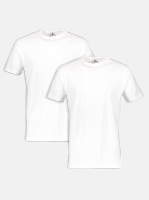 Lerros Rundhals Doppelpack T-Shirt für Herren in Premium Baumwollqualität im Angebot