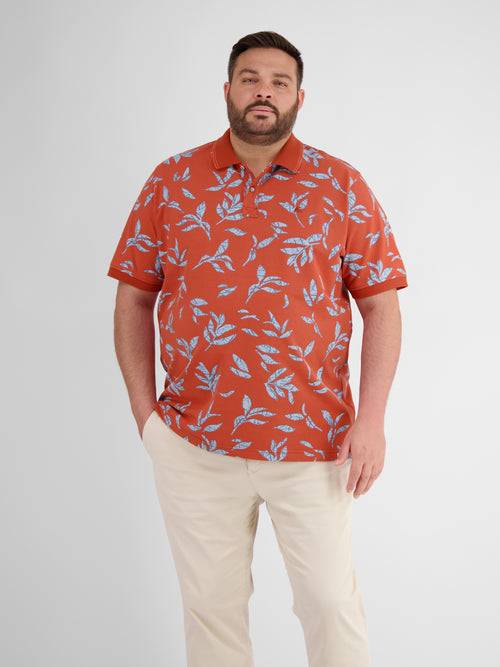 Lerros Poloshirt mit floralem Druck und abgesetzen Details im Angebot