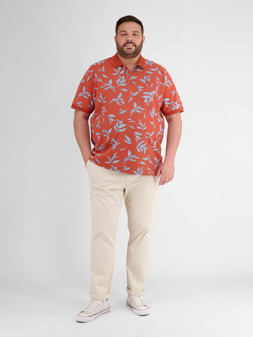Lerros Poloshirt mit floralem Druck und abgesetzen Details im Angebot