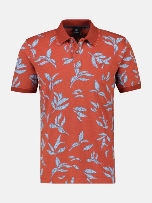 Lerros Poloshirt mit floralem Druck und abgesetzen Details im Angebot
