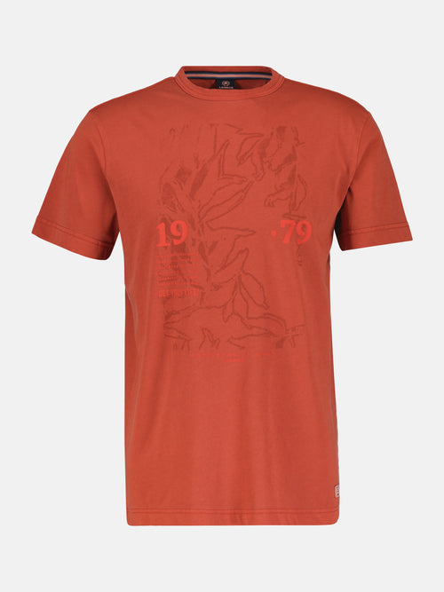 Lerros Herren-T-Shirt mit Brust-Print Verkauf