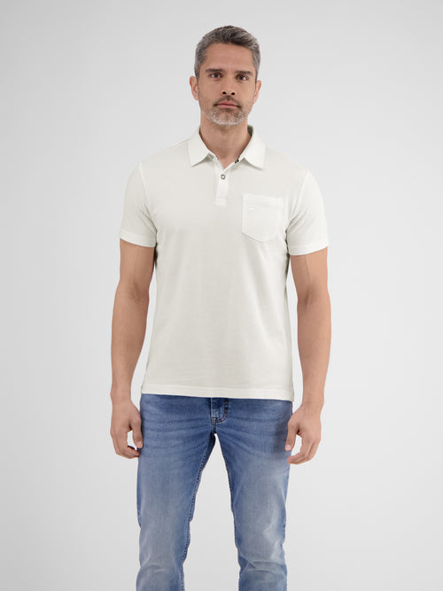 Lerros Herren Poloshirt in sportiver Waffelpiquéqualität Schlussverkauf