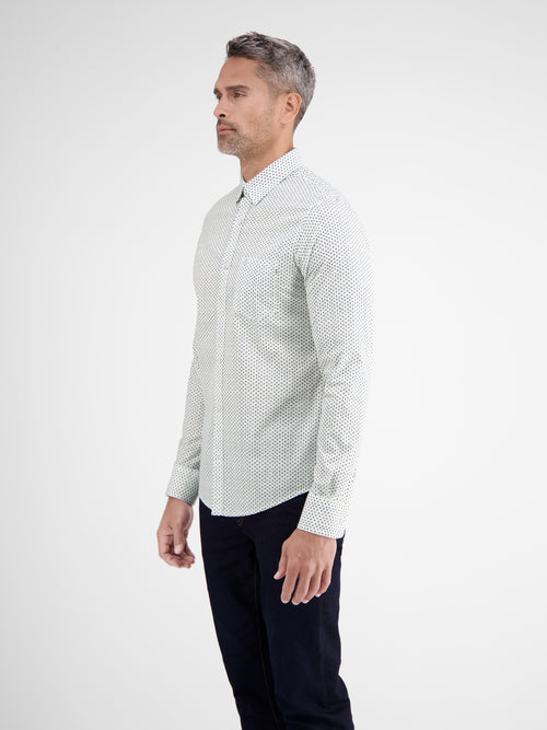 Lerros Poplinhemd mit Minimalprint im Angebot