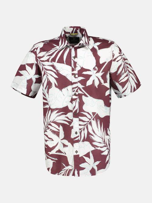 Lerros Halbarmhemd mit floralem Print Fabrikverkauf