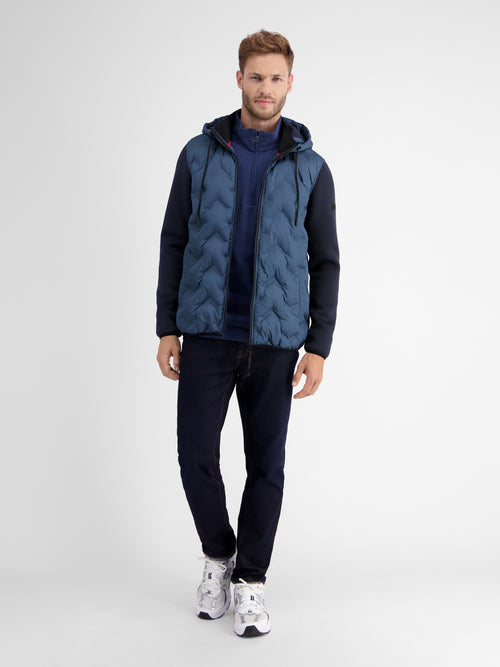 Lerros Sweatjacke mit Nylonfront Schlussverkauf