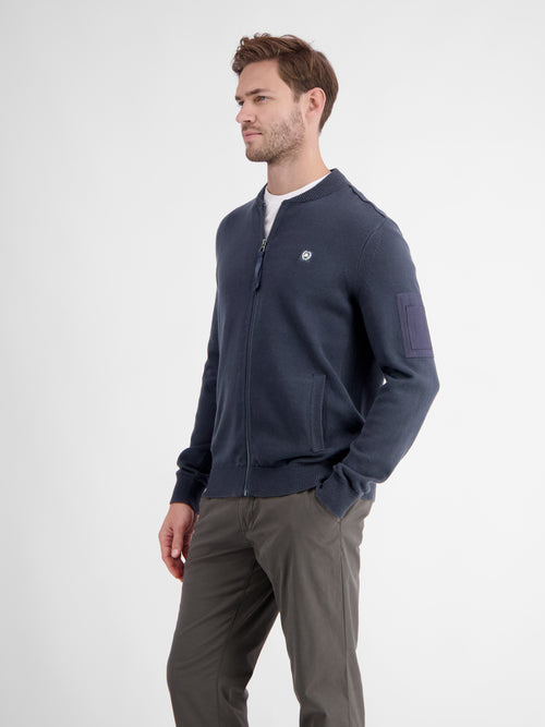 Lerros Strickjacke mit College Kragen für Herren Günstiger Verkauf