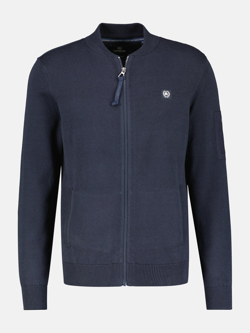 Lerros Strickjacke mit College Kragen für Herren Günstiger Verkauf