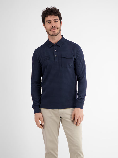 Lerros Longsleeve-Polo. gestreift Online
