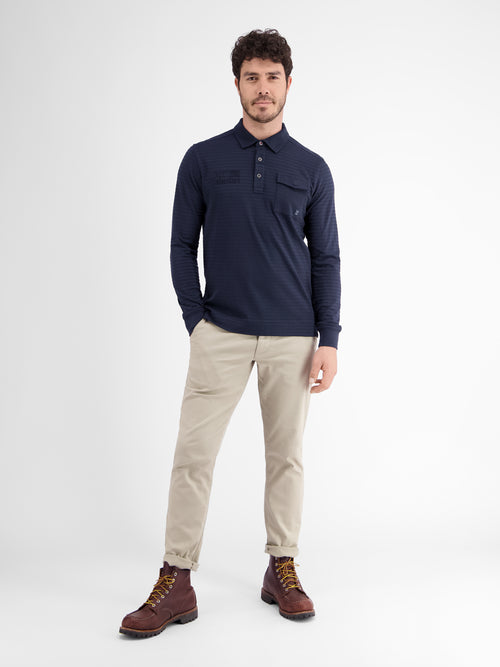 Lerros Longsleeve-Polo. gestreift Online