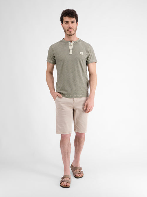 Lerros Gestreiftes Serafino-Shirt für Herren Angebote