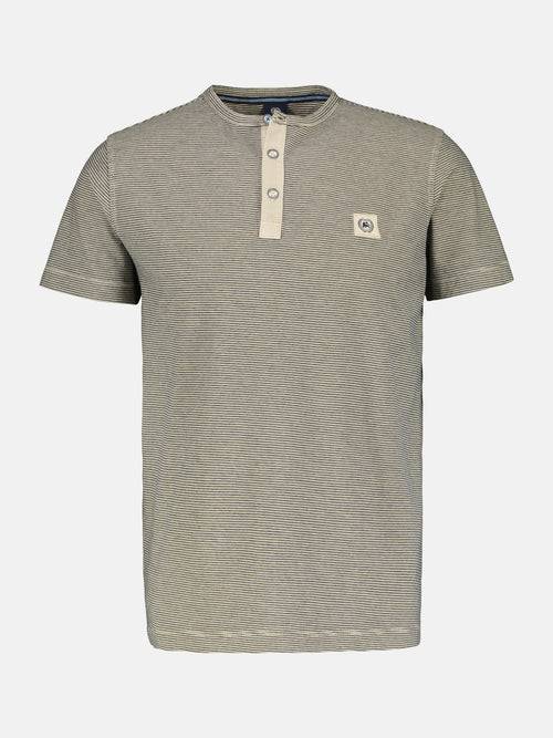 Lerros Gestreiftes Serafino-Shirt für Herren Angebote
