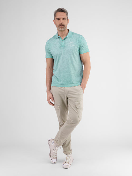 Lerros Poloshirt mit Brustprint im Angebot
