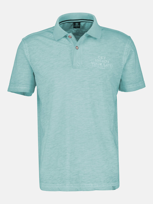 Lerros Poloshirt mit Brustprint im Angebot