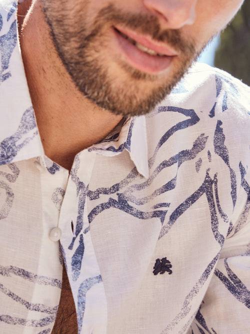 Lerros Sommerlich, leichtes Langarmhemd mit floralem Print Blitzverkäufe