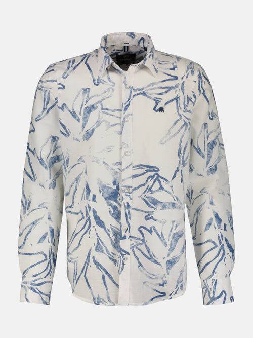Lerros Sommerlich, leichtes Langarmhemd mit floralem Print Blitzverkäufe