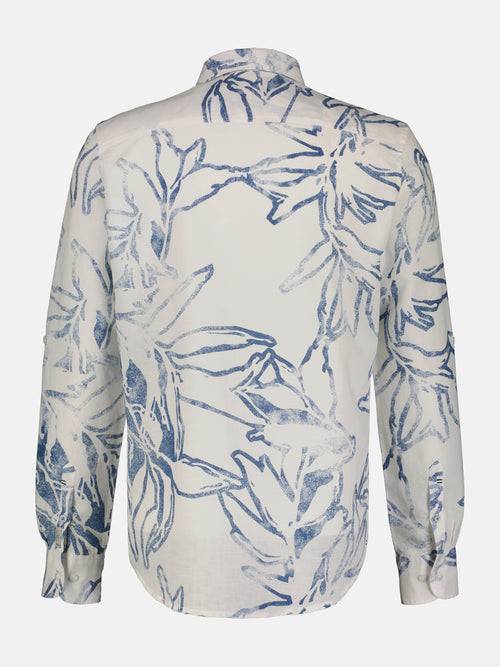 Lerros Sommerlich, leichtes Langarmhemd mit floralem Print Blitzverkäufe