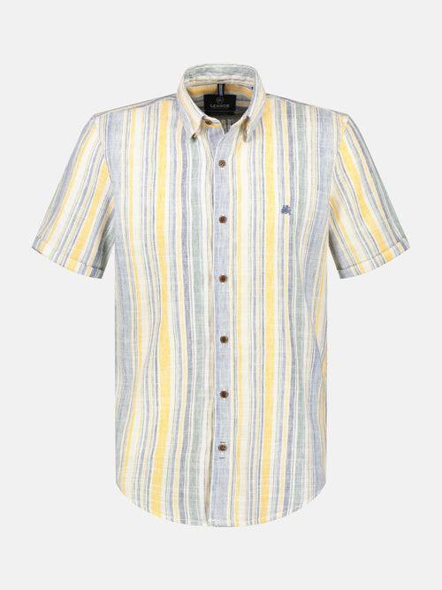 Lerros Gestreiftes Halbarmhemd für Herren im Angebot