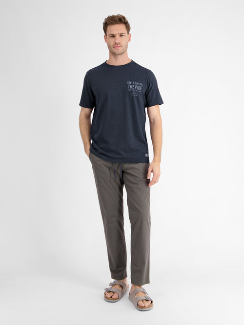 Lerros T-Shirt für Herren mit Brustprint Günstiger Verkauf