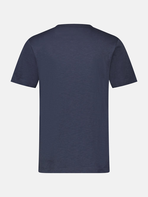 Lerros Rundhals T-Shirt für Herren mit Palmenprint Fabrikverkauf
