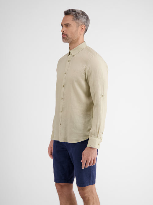 Lerros Lässiges Herren Leinenhemd, Langarm im Angebot