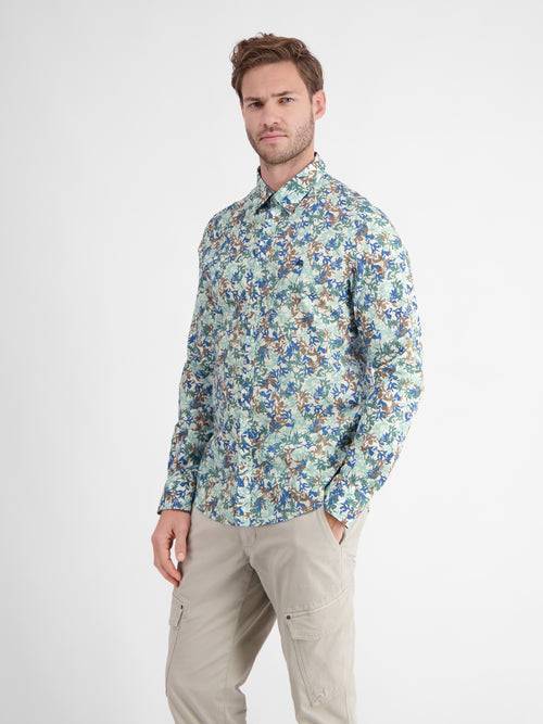 Lerros Langarmhemd mit floralem Druck im Angebot
