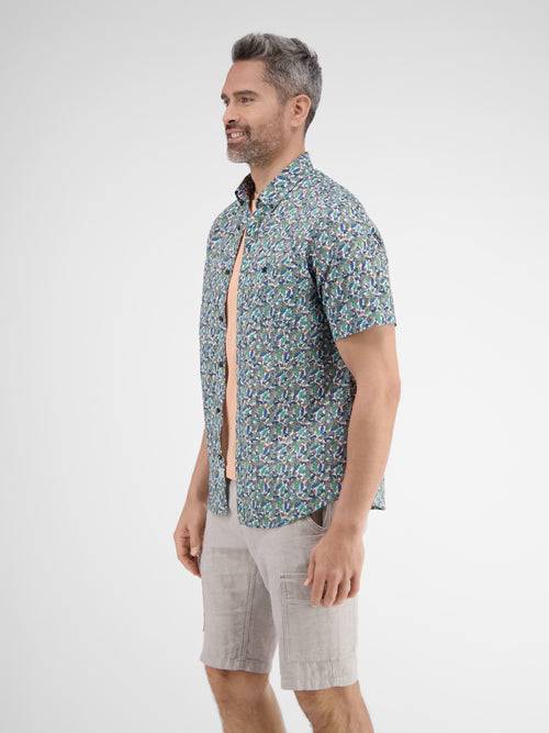 Lerros Halbarmhemd mit floralem Print Blitzverkäufe
