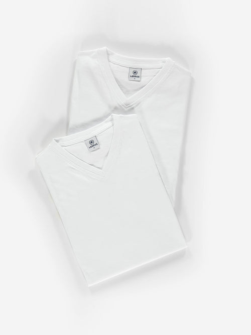 Lerros Doppelpack Herren T-Shirt, V-Neck in Premium Baumwollqualität Online