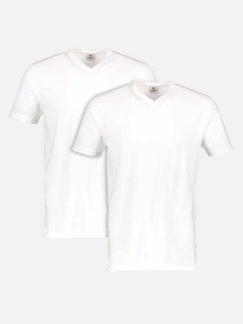 Lerros Doppelpack Herren T-Shirt, V-Neck in Premium Baumwollqualität Online