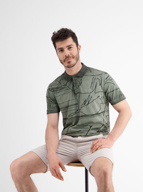 Lerros Poloshirt *Floral Lines* Günstiger Verkauf