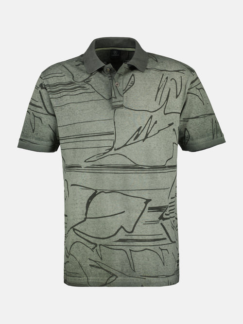 Lerros Poloshirt *Floral Lines* Günstiger Verkauf