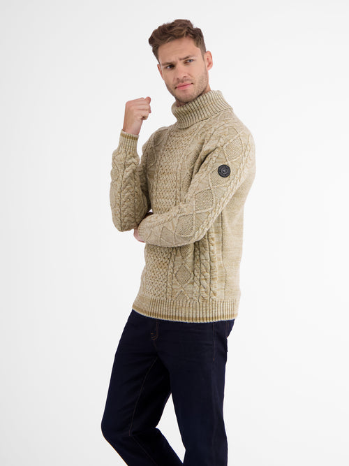 Lerros Jacquard-Rollkragenpullover Schlussverkauf