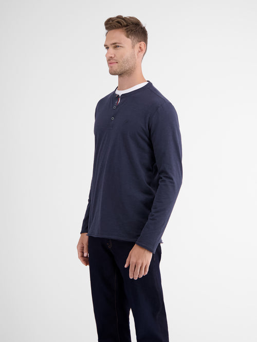 Lerros Slub-Jersey Serafino. Longsleeve Blitzverkäufe
