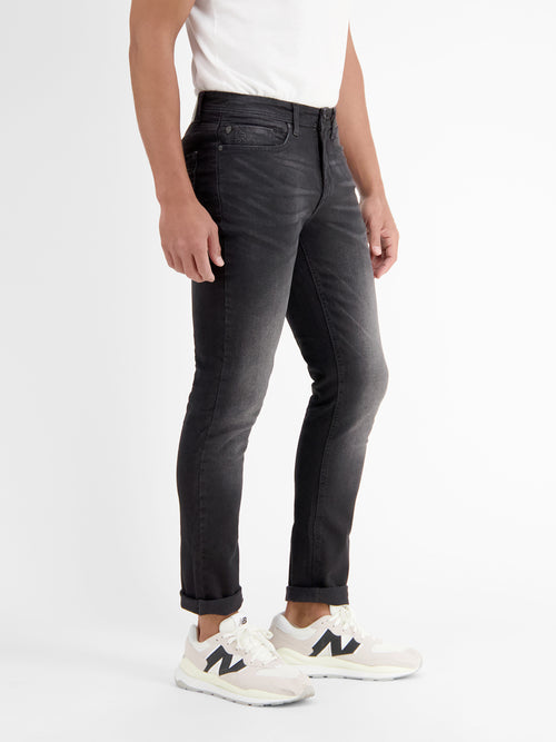 Lerros BAXTER 5-Pocket-Denim im Used-Look, RELAXED FIT, black Verkauf