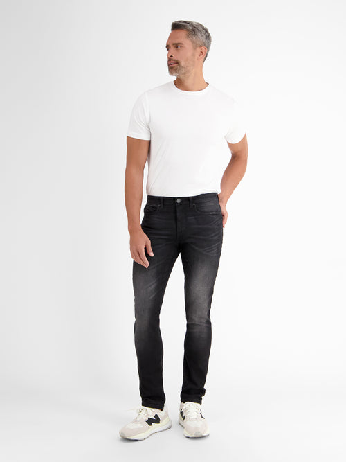 Lerros BAXTER 5-Pocket-Denim im Used-Look, RELAXED FIT, black Verkauf