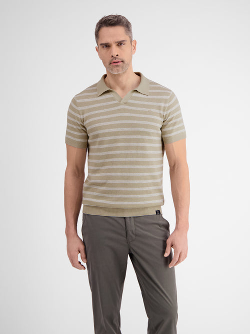 Lerros Gestreiftes Strickpoloshirt Hotsell