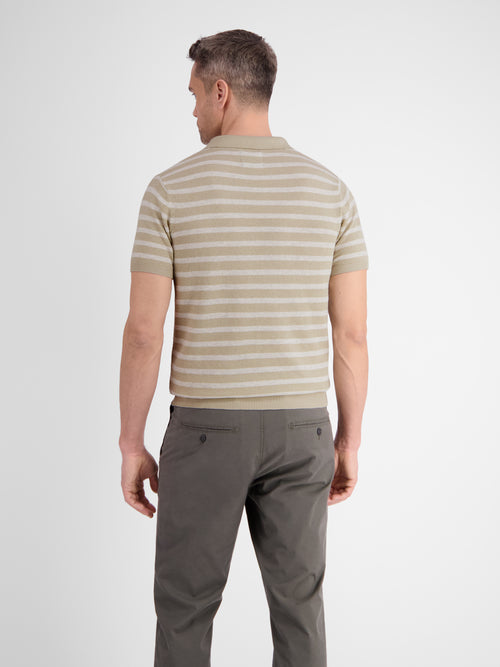 Lerros Gestreiftes Strickpoloshirt Hotsell