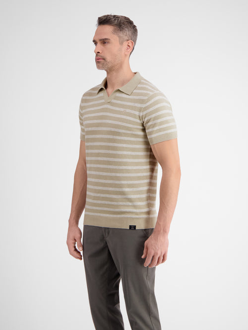 Lerros Gestreiftes Strickpoloshirt Hotsell
