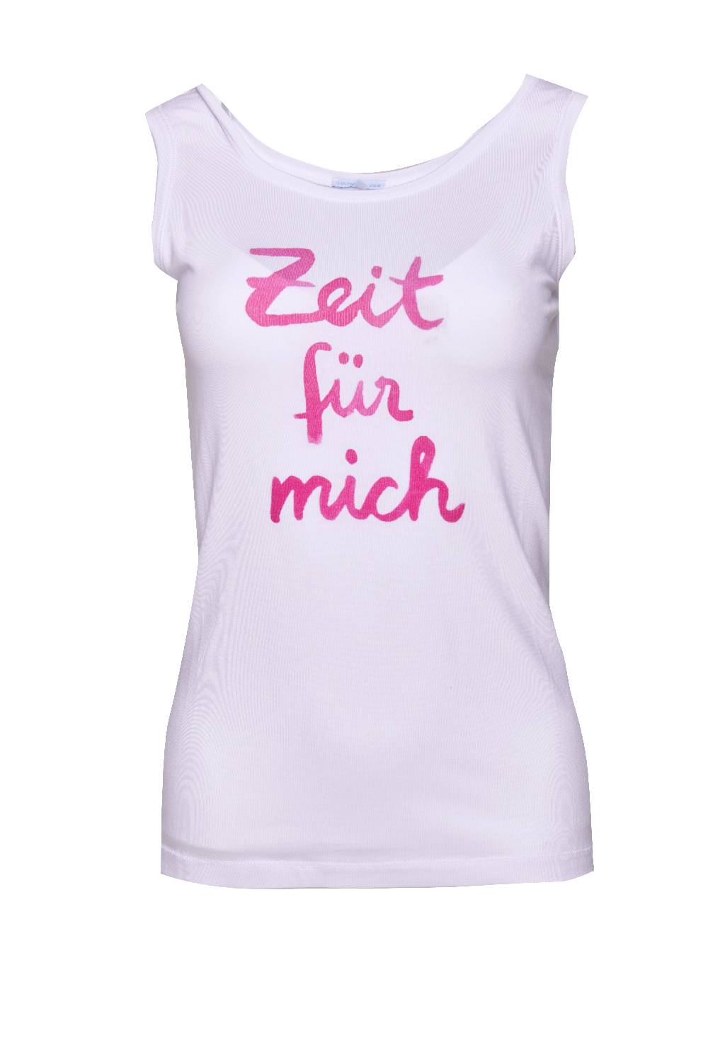Louis & Louisa YOGA Tanktop Spruch "Zeit für mich", weiß mit fuchsia Angebote