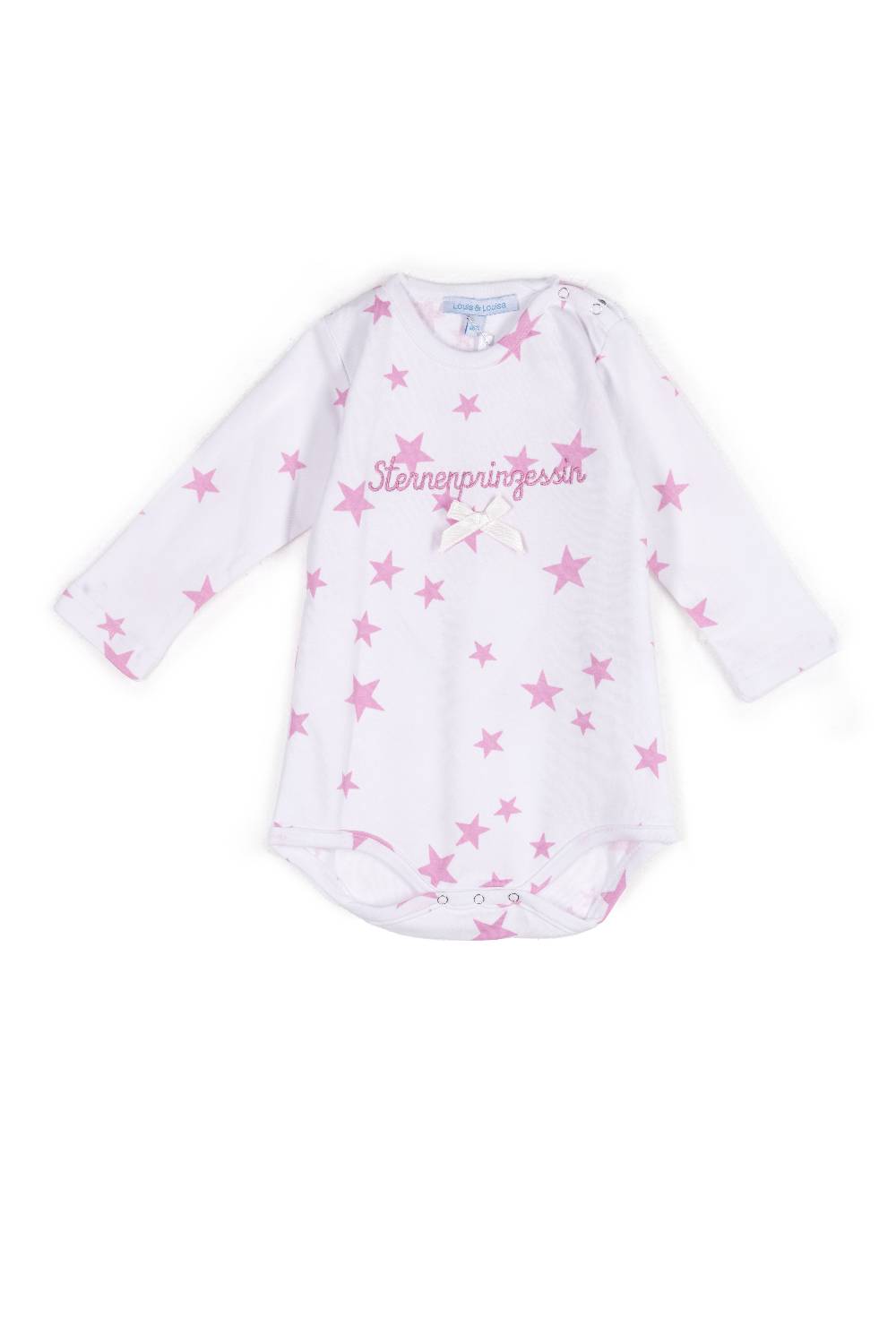 Louis & Louisa Body Baby "Sternenprinzessin", weiß allover Verkauf